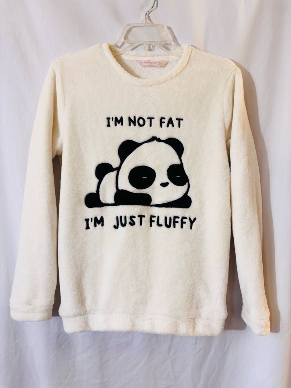 Kawaii Panda Bear Fleece Sherpa Pullover